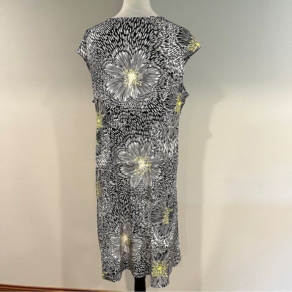 Apt. 9 Black and White Sheath floral plus size Dress size 1X - Picture 7 of 15